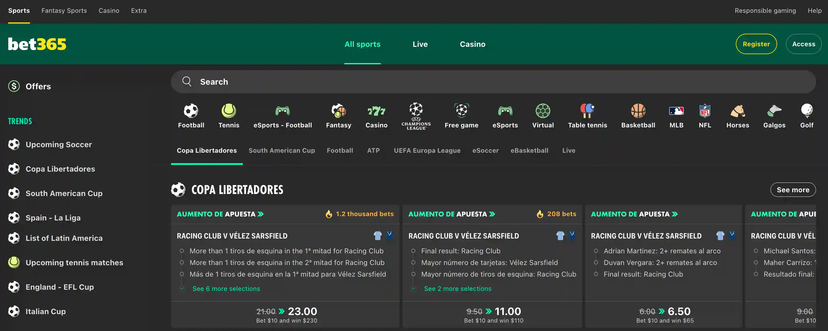 Bet365 apuestas online
